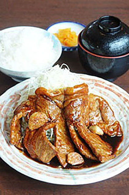 ▲とんてき定食(四日市名物)1,150円